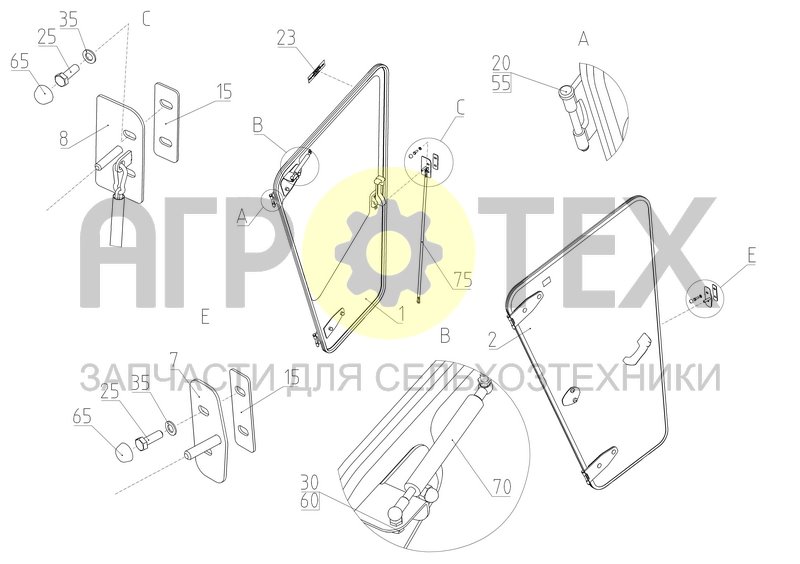 Установка дверей (МРУ-2.03.000) (№70 на схеме)